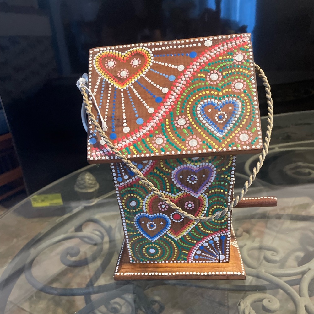 Handcrafted Multicolor Birdhouse - Picture 2 of 6